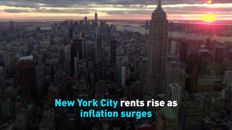 New York City rents rise as inflation surges