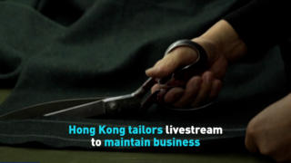 Hong Kong tailors livestream to maintain business