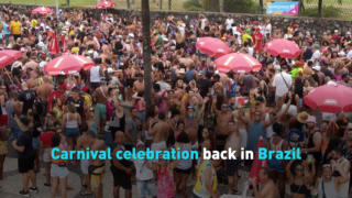 Carnival celebration back in Brazil