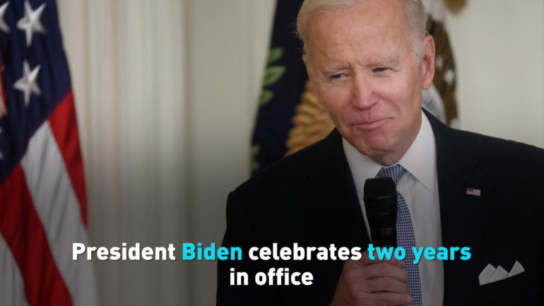 President Biden celebrates two years in office