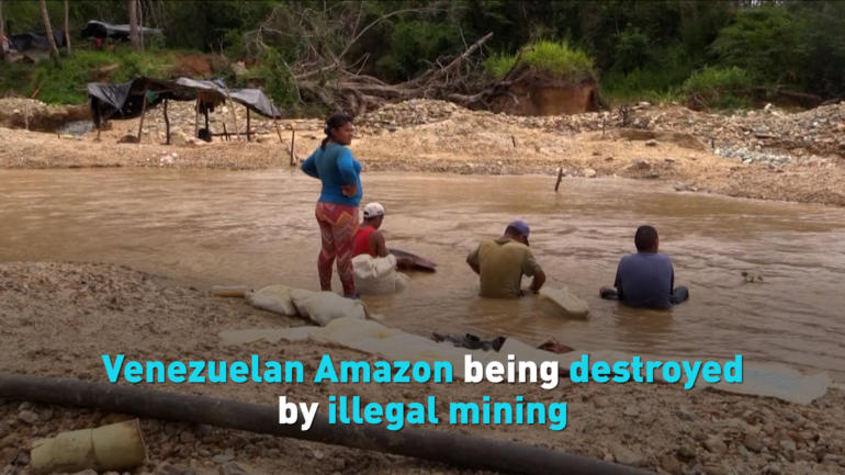 Venezuelan Amazon being destroyed by illegal mining