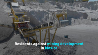 Residents against mining development in Mexico