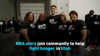 NBA stars join community to help fight hunger in Utah