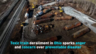 Toxic train derailment in Ohio sparks anger and concern over preventable disaster