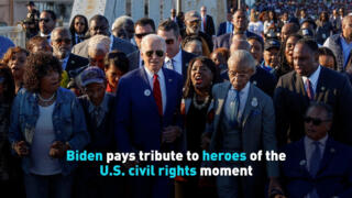 Biden pays tribute to heroes of the U.S. civil rights moment