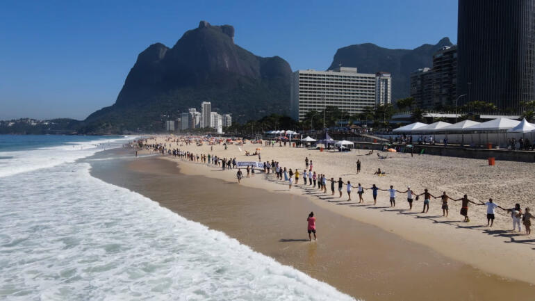 Activists rally on World Ocean Day in Brazil