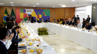 Brazil’s President hosts breakfast for international press corps