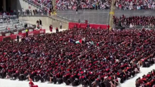 Protests disrupt university commencement events across the U.S.