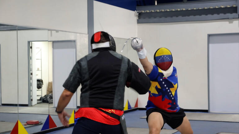 Three Venezuelan brothers prepare for fencing challenge at Paris Olympics