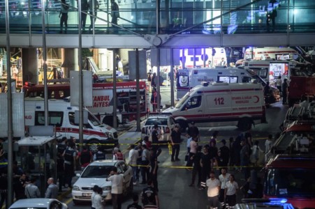 Two explosions and gunfire at Istanbul airport