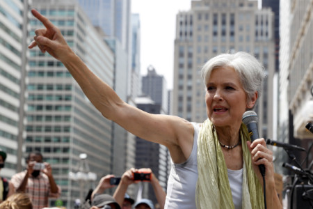 Dr. Jill Stein SPEAKS TO CROWD