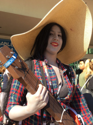 Comic-Con attendee in costume
