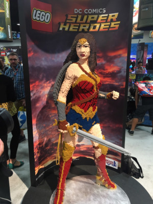Life-size Lego Wonder Woman