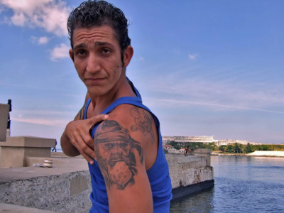 Man with Castro tattoo