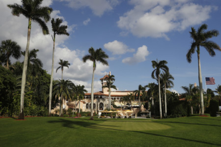 Mar-A Lago is seen from the media van window, in Palm Beach, Fla. (AP Photo/Carolyn Kaster, File) Trump Mar-a-Lago