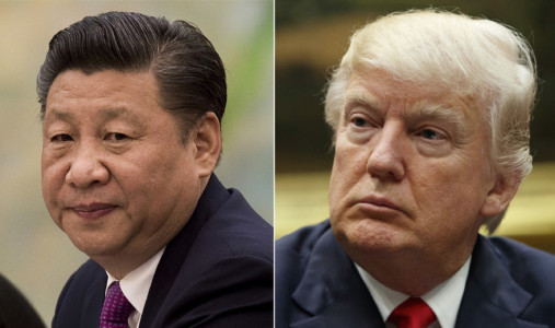 President Donald Trump, right, in a meeting at the White House in Washington, on March 31, 2017, and China's President Xi Jinping in a meeting at the Great Hall of the People in Beijing, on Dec. 1, 2016.(AP Photo/File) Donald Trump / Xi Jinping