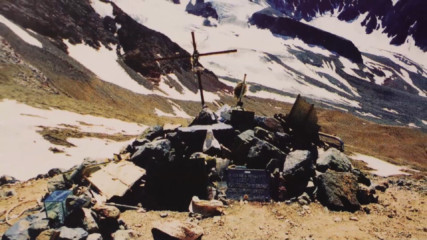 Memorial to Flight 571 in the "Valley of Tears."