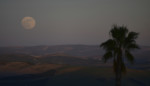 The first supermoon of 2018, seen from the countryside in Montemayor near Cordoba, southern Spain, Monday, Jan. 1, 2018. (AP Photo/Manu Fernandez)