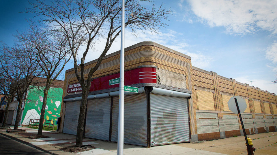 The Kresge building, a former five and dime built in the 1930s, is being renovated to host Gary Alma's new restaurant and Jefferson East's new offices.