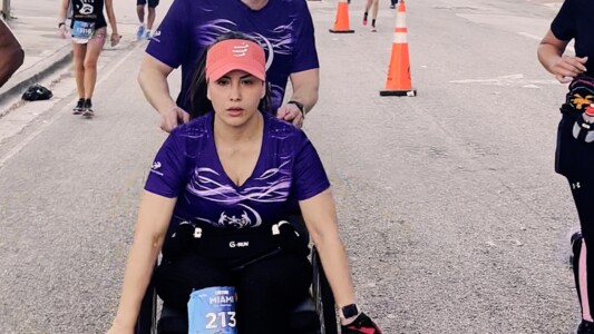 Diana Chacon was able to participate in Miami's Half Marathon